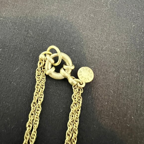 J Crew Nautical Long Gold Necklace with Starfish and Crystals - Picture 6 of 6